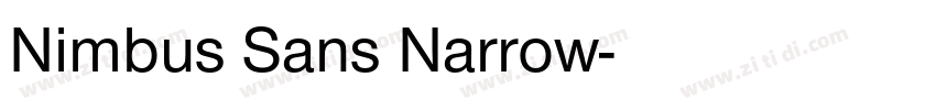 Nimbus Sans Narrow字体转换 Nimbus Sans Narrow字体转换